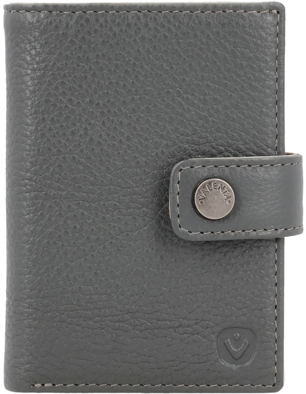 VALENTA Card Wallet Leather 588393 Luxe Grey