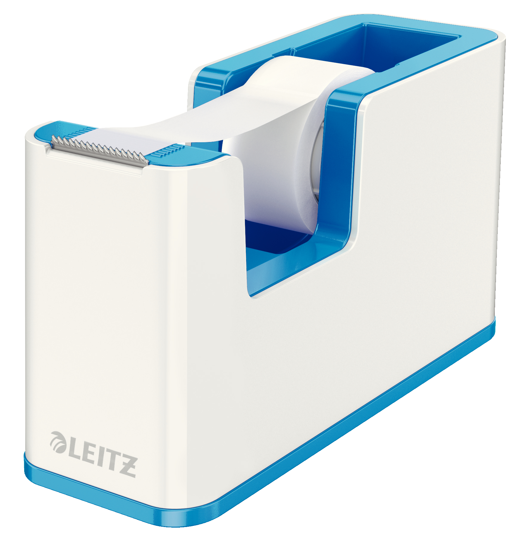 LEITZ Klebebandabroller WOW 19mmx33m 53641036 weiss/blau