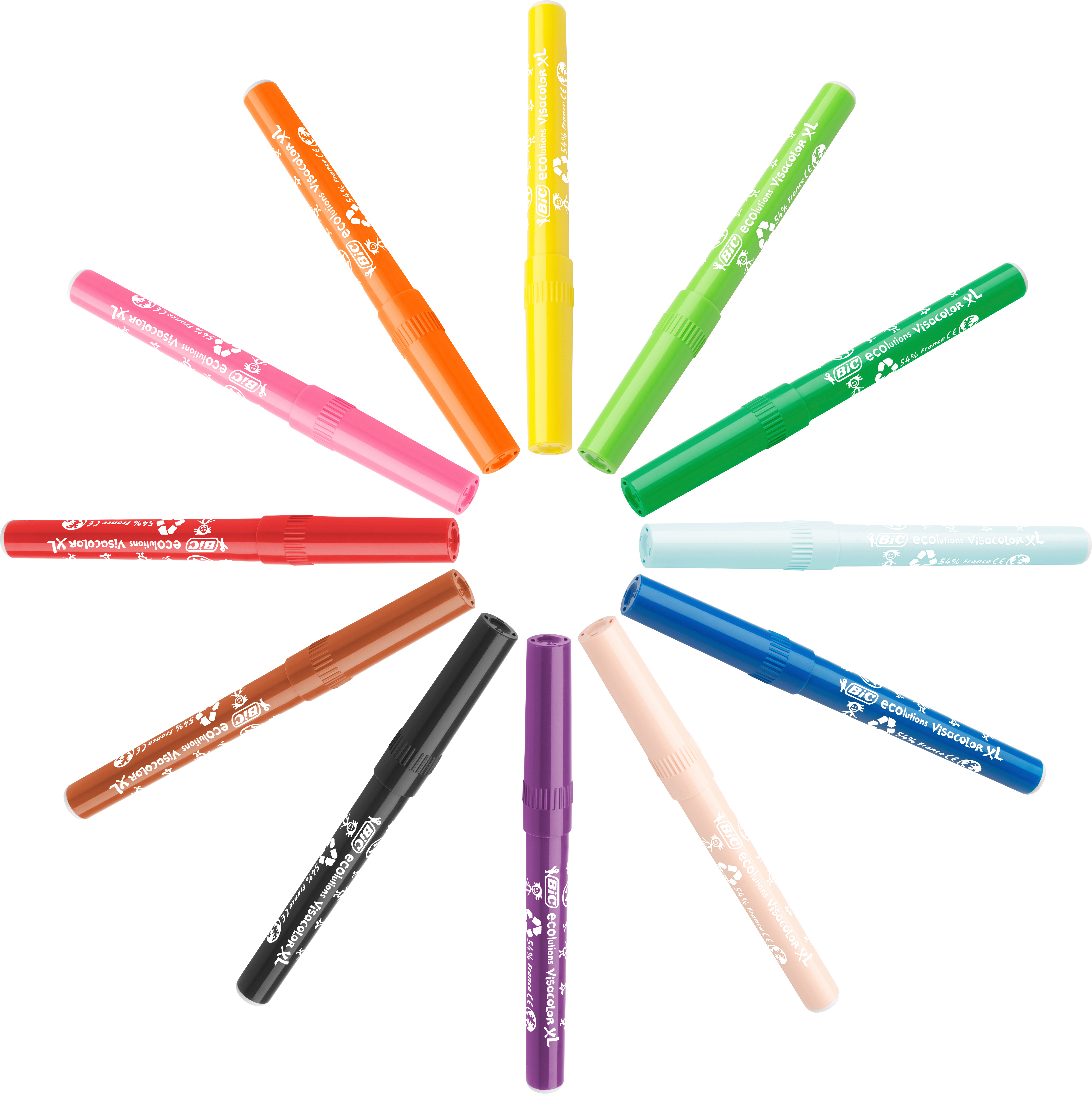 BIC Visacolor XL 4,5mm 8922233 12 Farben, Etui