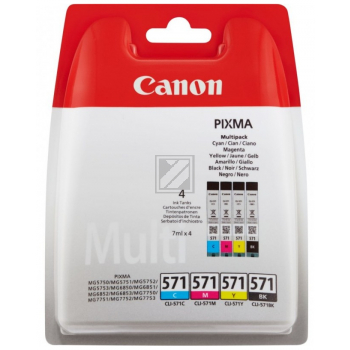 CANON Multipack Tinte BKCMY CLI-571PA PIXMA MG5750 7ml CANON Multipack Tinte BKCMY CLI-571PA PIXMA MG5750 7ml