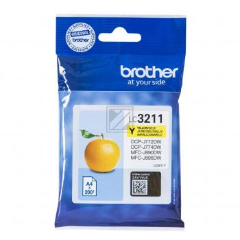 BROTHER Tintenpatrone yellow LC-3211Y DCP-J774DW 200 Seiten BROTHER Tintenpatrone yellow LC-3211Y DCP-J774DW 200 Seiten