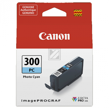 CANON Tintenpatrone photo cyan PFI-300PC iPF PRO-300 14.4ml CANON Tintenpatrone photo cyan PFI-300PC iPF PRO-300 14.4ml