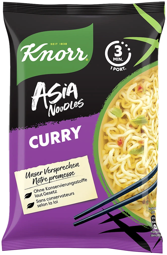 KNORR Asia Noodles Curry 7824 Beutel 70g