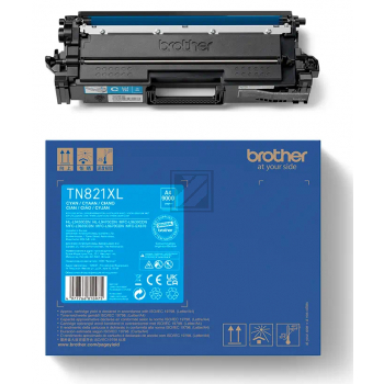BROTHER Toner HY cyan TN-821XLC HL-L9430/9470CDN 9000 S. BROTHER Toner HY cyan TN-821XLC HL-L9430/9470CDN 9000 S.