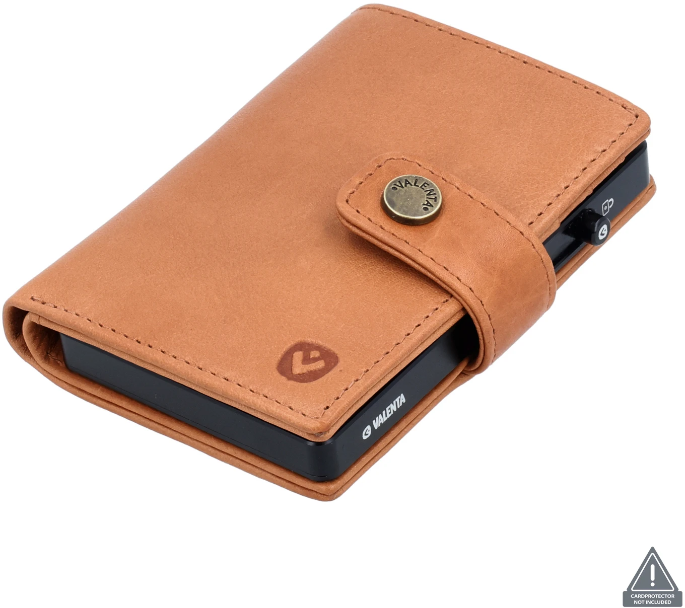 VALENTA Card Wallet Leather 588881 Luxe Tan