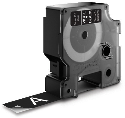 DYMO Schriftband D1 weiss/schwarz S0720910 19mm/7m DYMO Schriftband D1 weiss/schwarz S0720910 19mm/7m