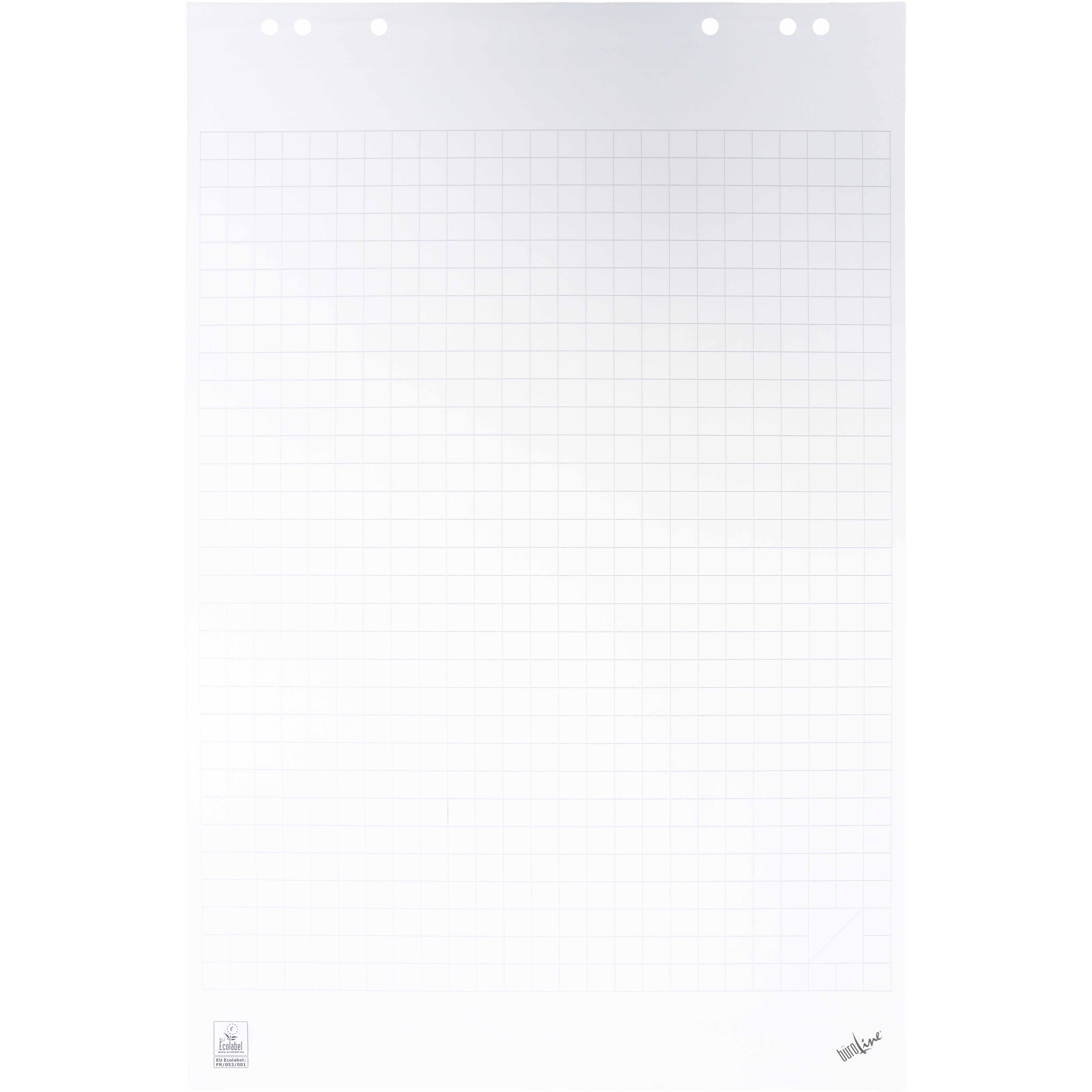 BÜROLINE Flipchart-Block 80g 65x98cm 400190533 ECF, kariert 20 Blatt
