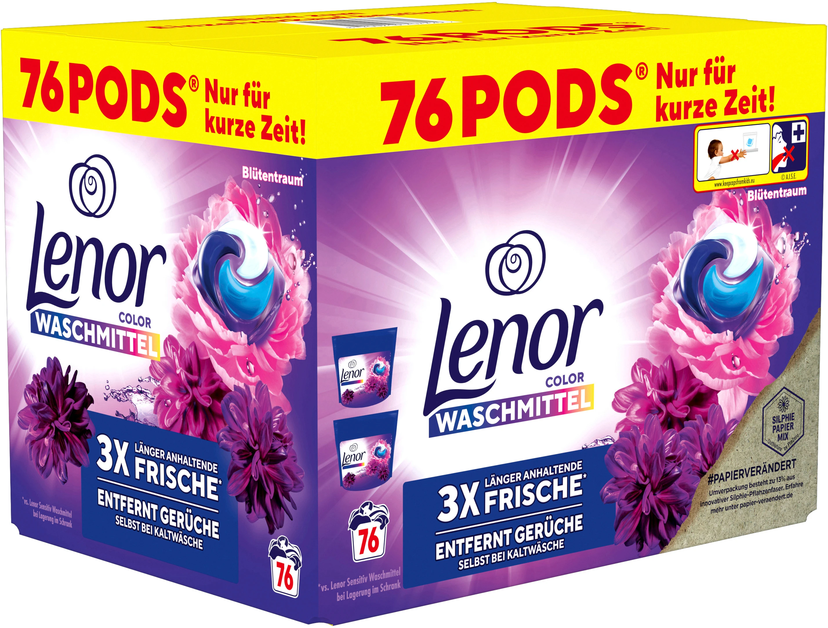 LENOR Wäsche-Pods Allin1 972429 Blütentraum 76 Pods