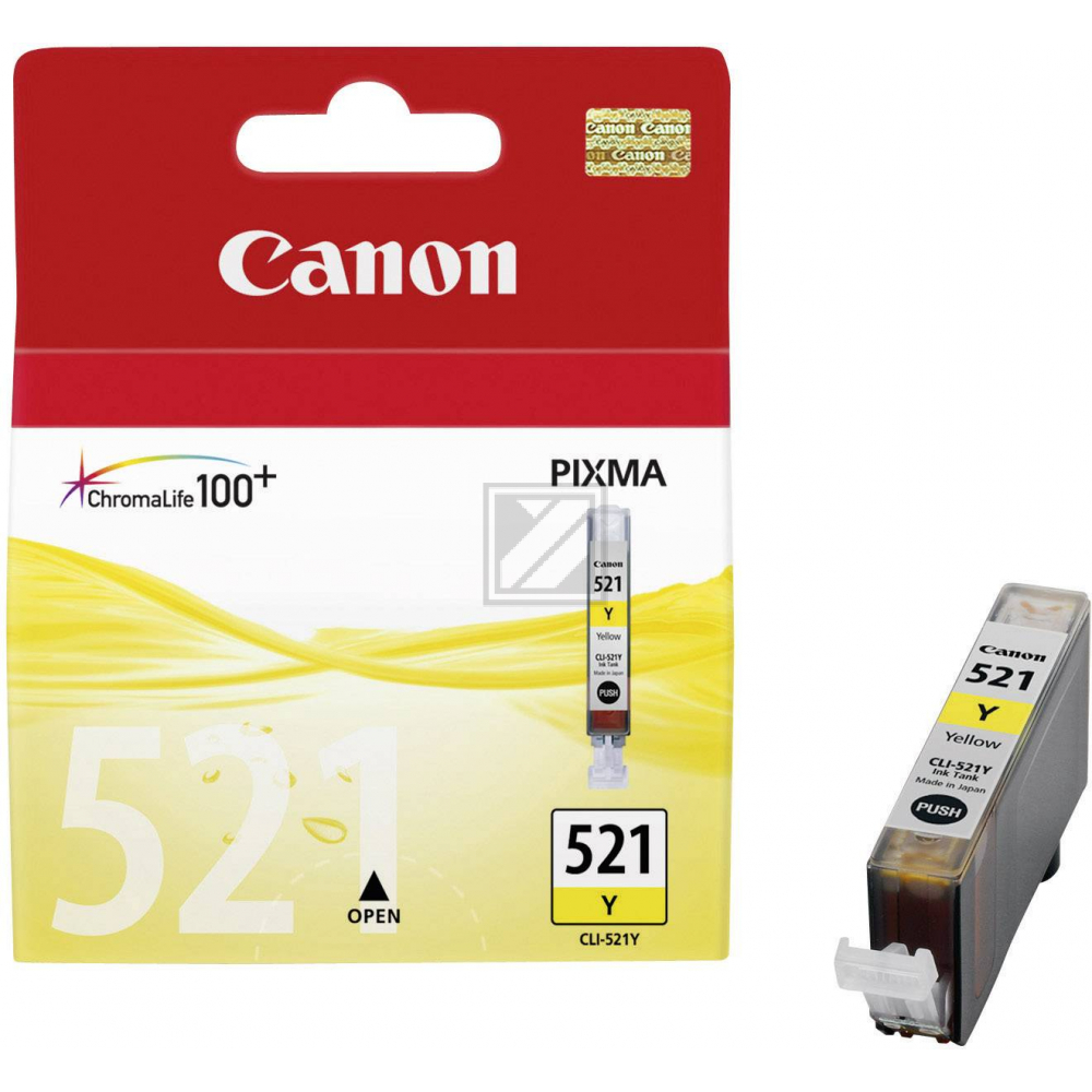 CANON Tintenpatrone yellow CLI-521Y PIXMA MP 980 9ml CANON Tintenpatrone yellow CLI-521Y PIXMA MP 980 9ml