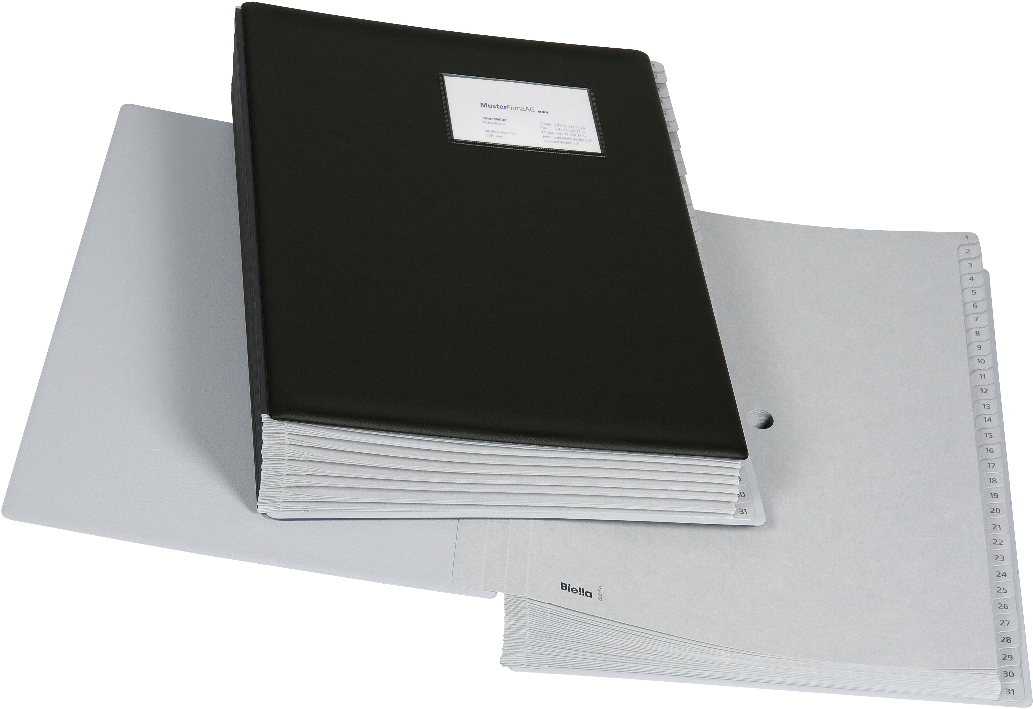 BIELLA Pultmappe Pronto A4 32043102U schwarz 31-teilig