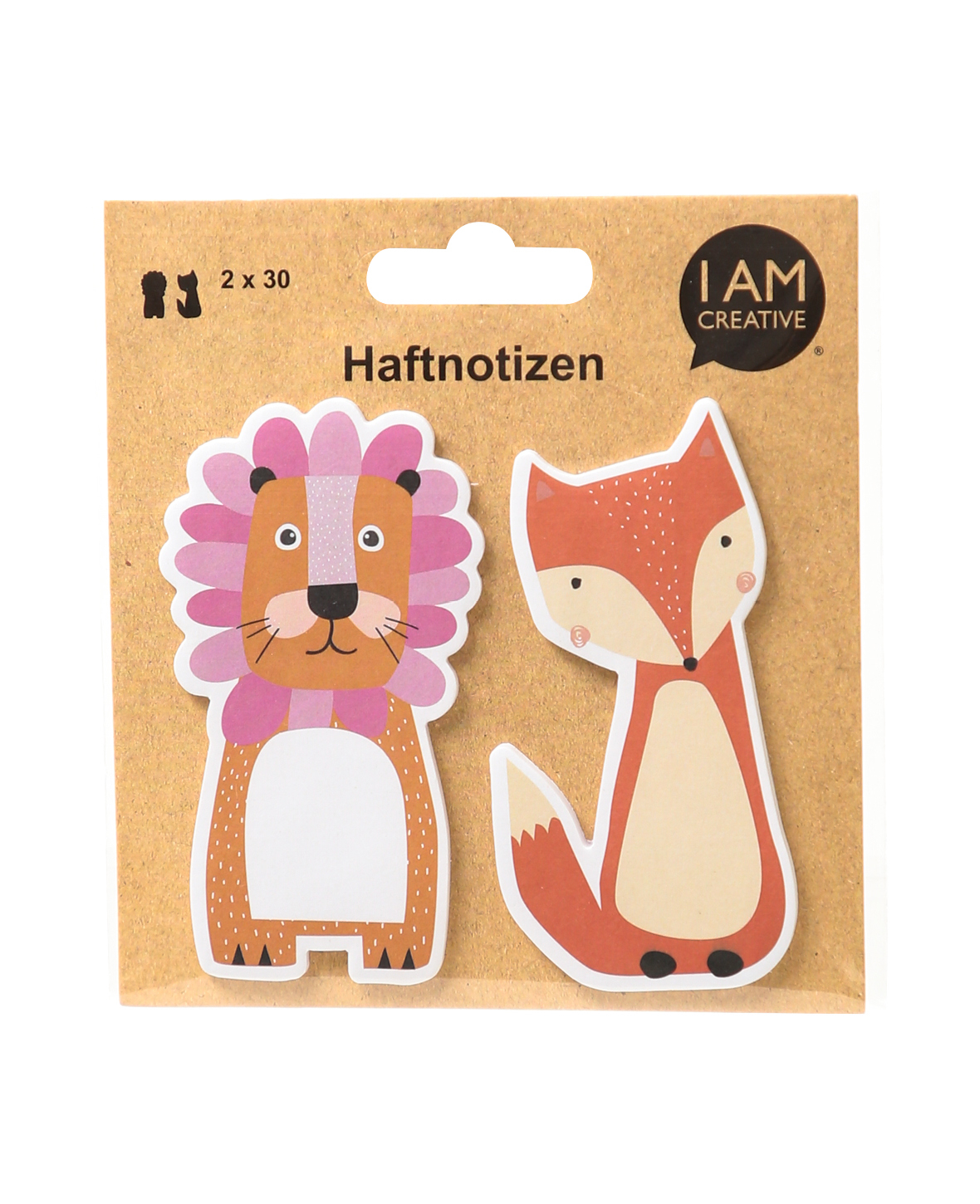 I AM CREATIVE Sticky Notes 4086.87 Tiere 60 Blatt