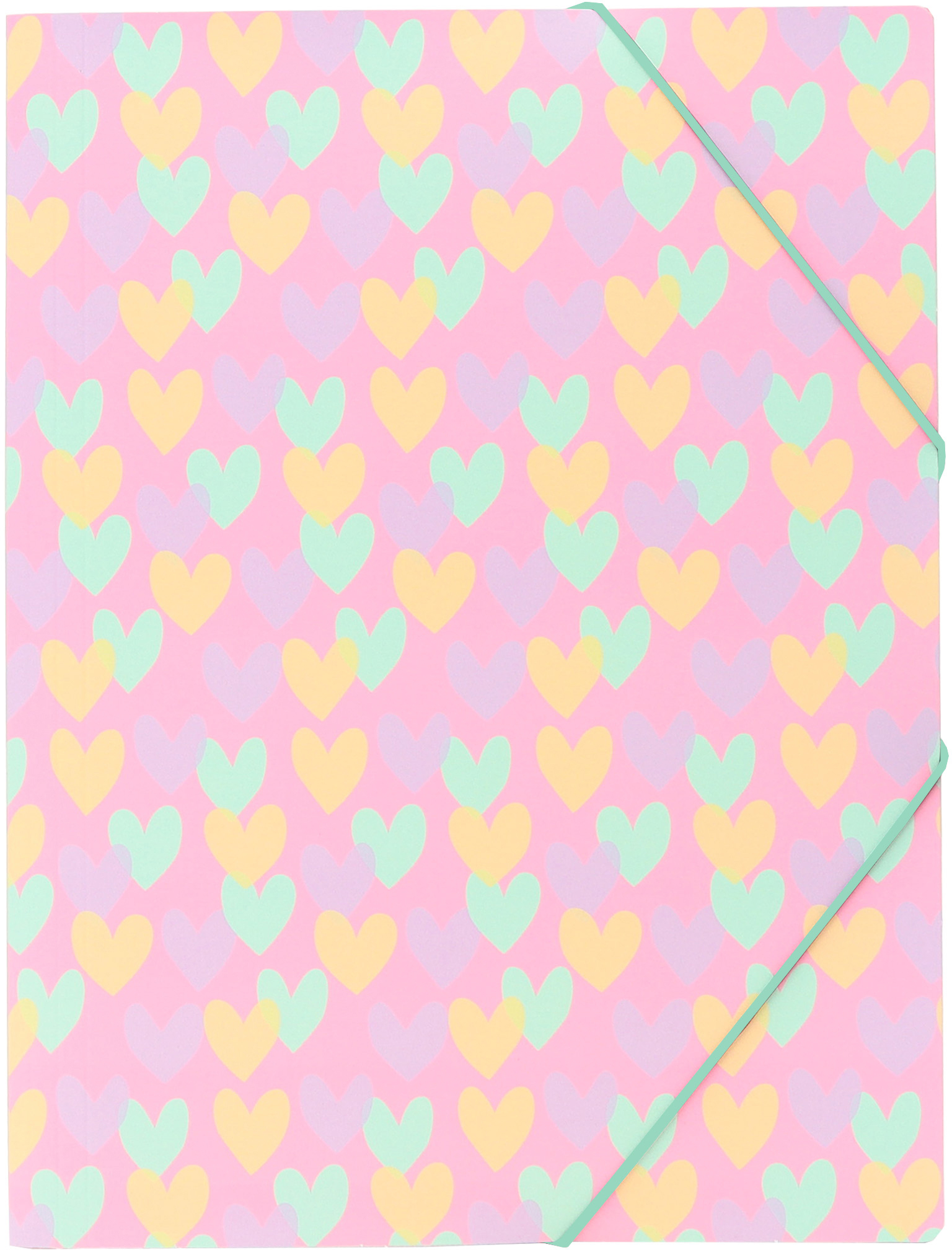 ANCOR Gummibandmappe A4 124149 B'Log Hearts