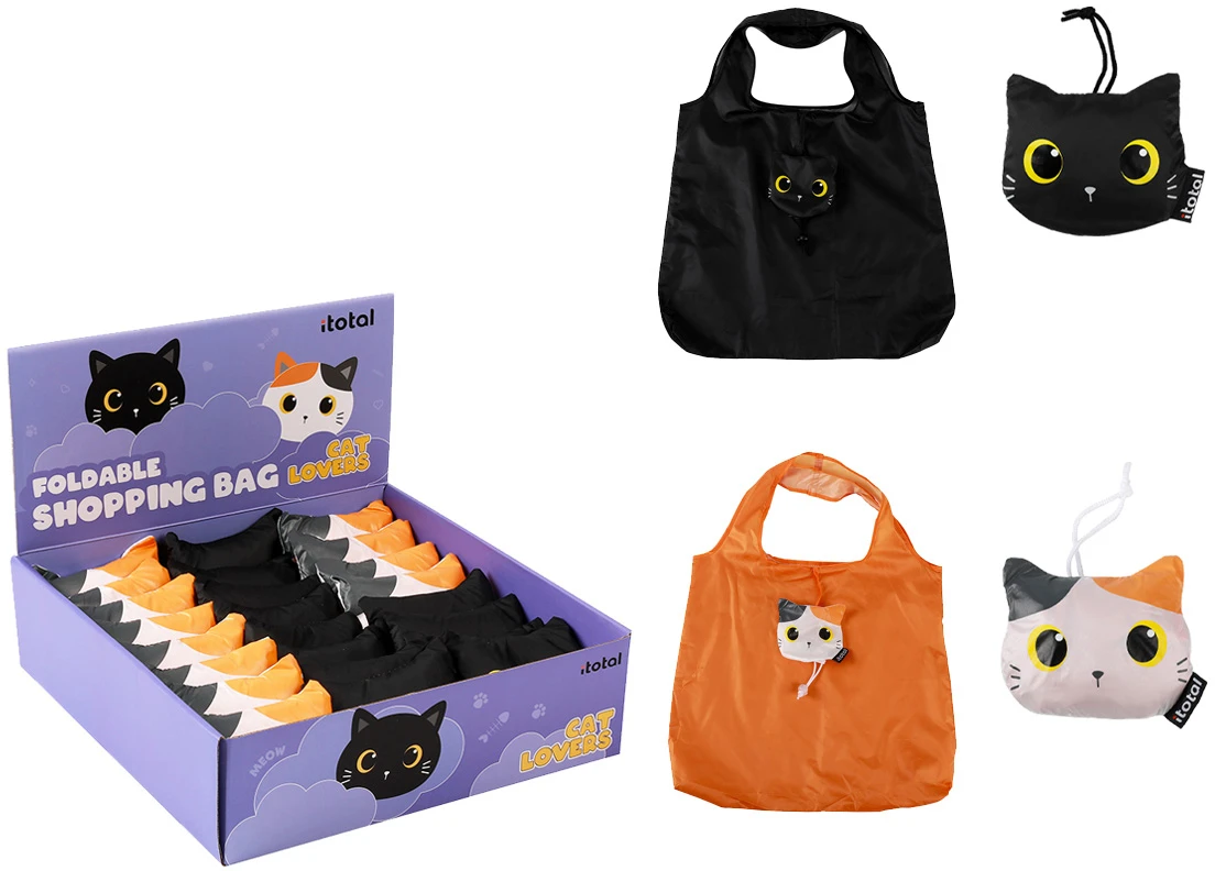 I-TOTAL Shopping Bag 75cm XL2660I Cats, assortiert