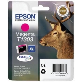 EPSON Tintenpatrone magenta T130340 Stylus SX525WD 10.1ml EPSON Tintenpatrone magenta T130340 Stylus SX525WD 10.1ml