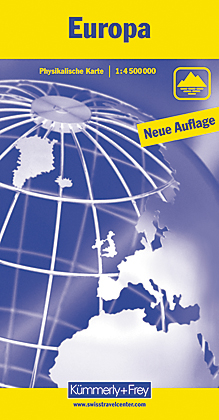 KÜMMERLY+FREY Kontinentkarte Europa 325901426 physikalisch 1:4,5 Mio. KÜMMERLY+FREY Kontinentkarte Europa 325901426 physikalisch 1:4,5 Mio.
