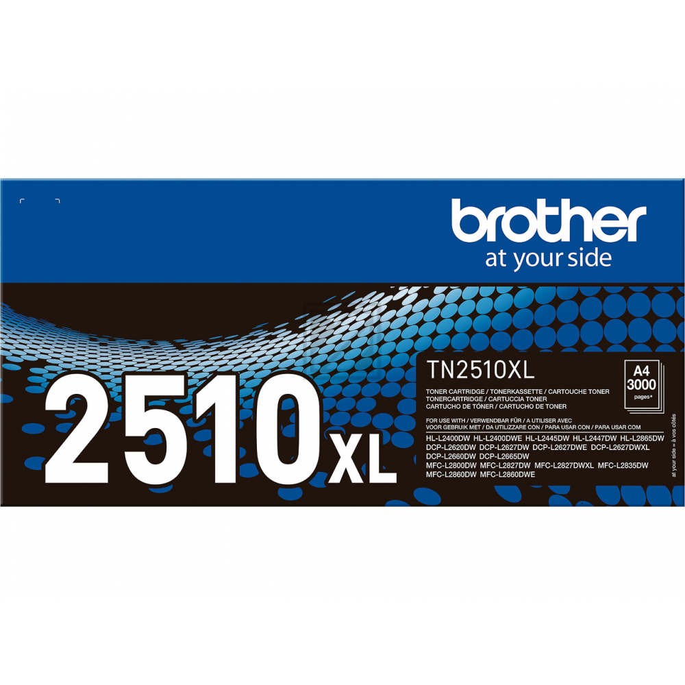 BROTHER Toner HY schwarz TN-2510XL HL-L2400/L-2445 3000 Seiten