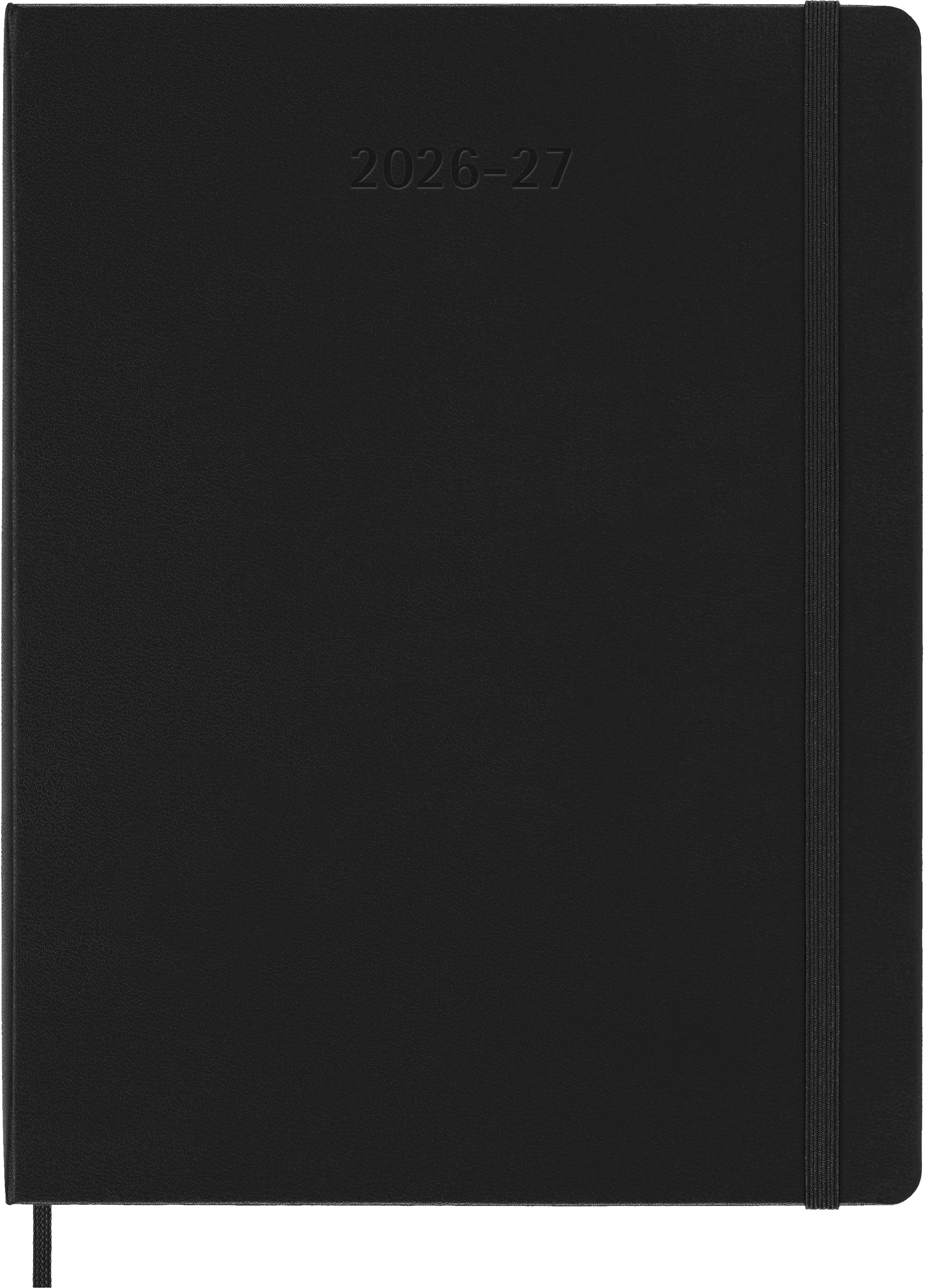 MOLESKINE Wochen-Notizkalender 26/27 DHB18WN4Y27 18M liniert HC schwarz 19x25cm
