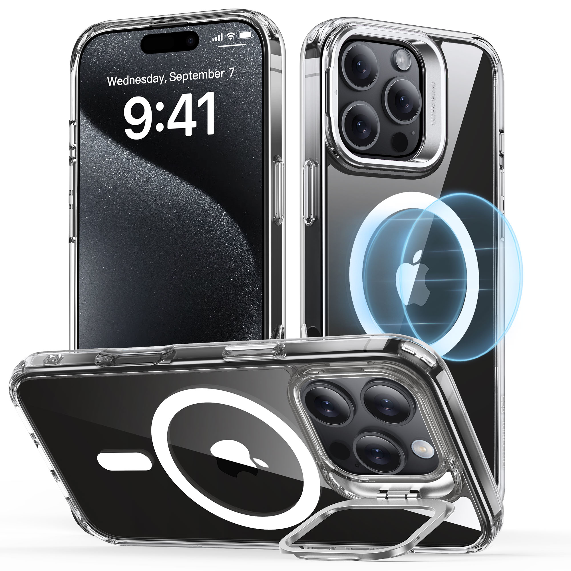 ESR Classic Hybrid Case MagSafe 1A74901 +Stand iPhone 16 Pro Clear