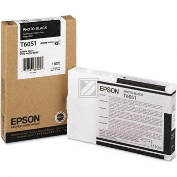 EPSON Tintenpatrone photo black T605100 Stylus Pro 4880 110ml EPSON Tintenpatrone photo black T605100 Stylus Pro 4880 110ml