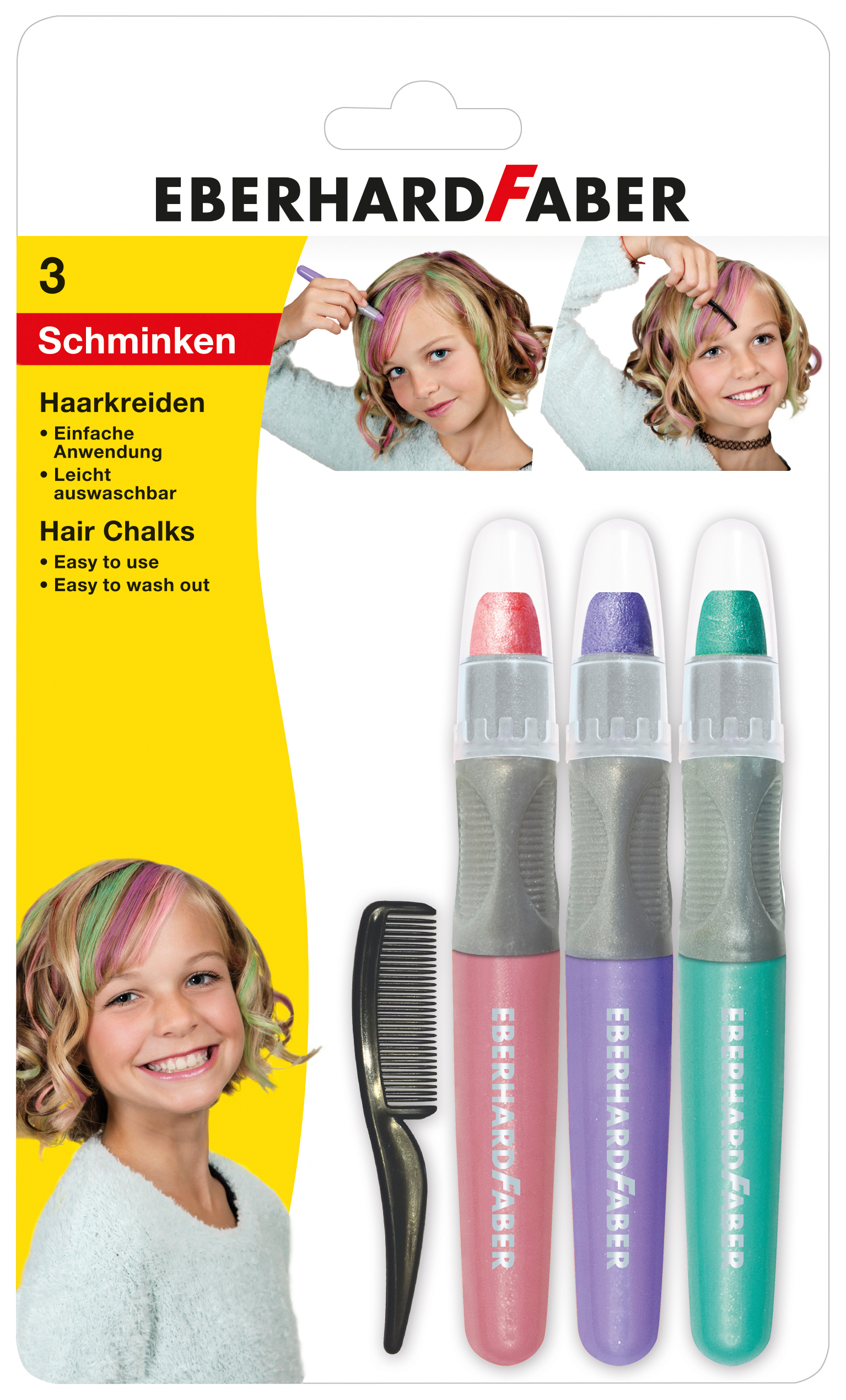 EBERHARD FABER Haarkreide Set 579202 Pastell