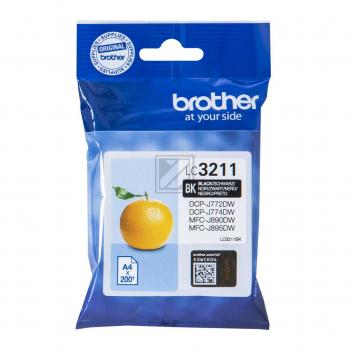 BROTHER Tintenpatrone schwarz LC-3211BK DCP-J774DW 200 Seiten BROTHER Tintenpatrone schwarz LC-3211BK DCP-J774DW 200 Seiten