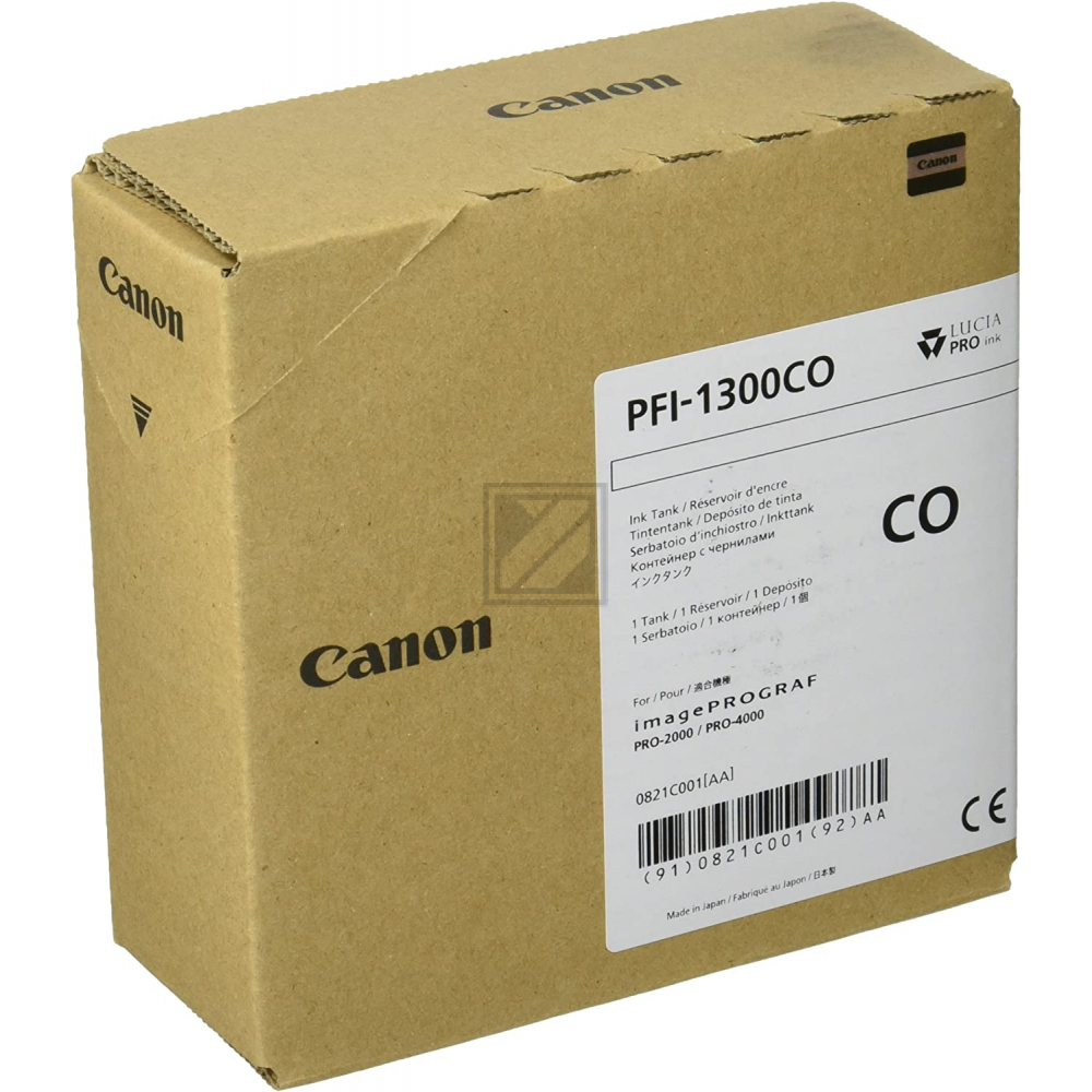 CANON Tintenpatrone chroma optimizer PFI1300CO iPF PRO-2000/PRO-4000 330ml CANON Tintenpatrone chroma optimizer PFI1300CO iPF PRO-2000/PRO-4000 330ml