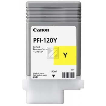CANON Tintenpatrone yellow PFI-120Y iPF TM 200/305 130ml CANON Tintenpatrone yellow PFI-120Y iPF TM 200/305 130ml