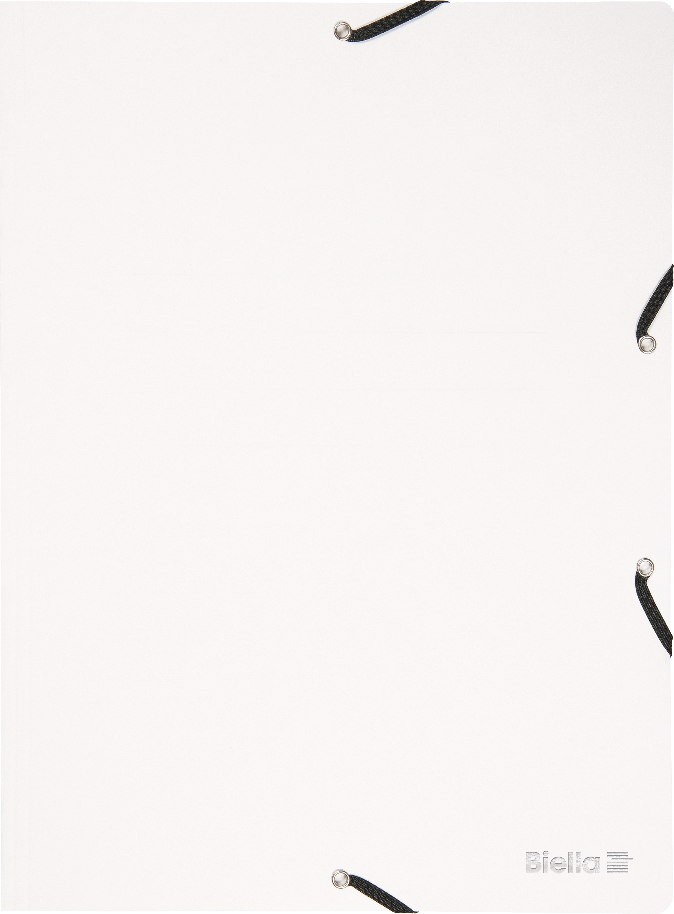 BIELLA Gummibandmappe A4 17840101U weiss, 355gm2 200 Bl.