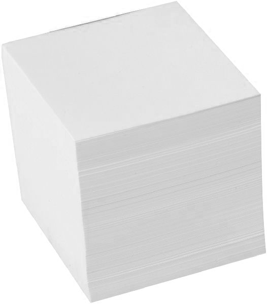 BÜROLINE Zettelbox Papier 98x98mm 376458 weiss, 80g 700 Blatt
