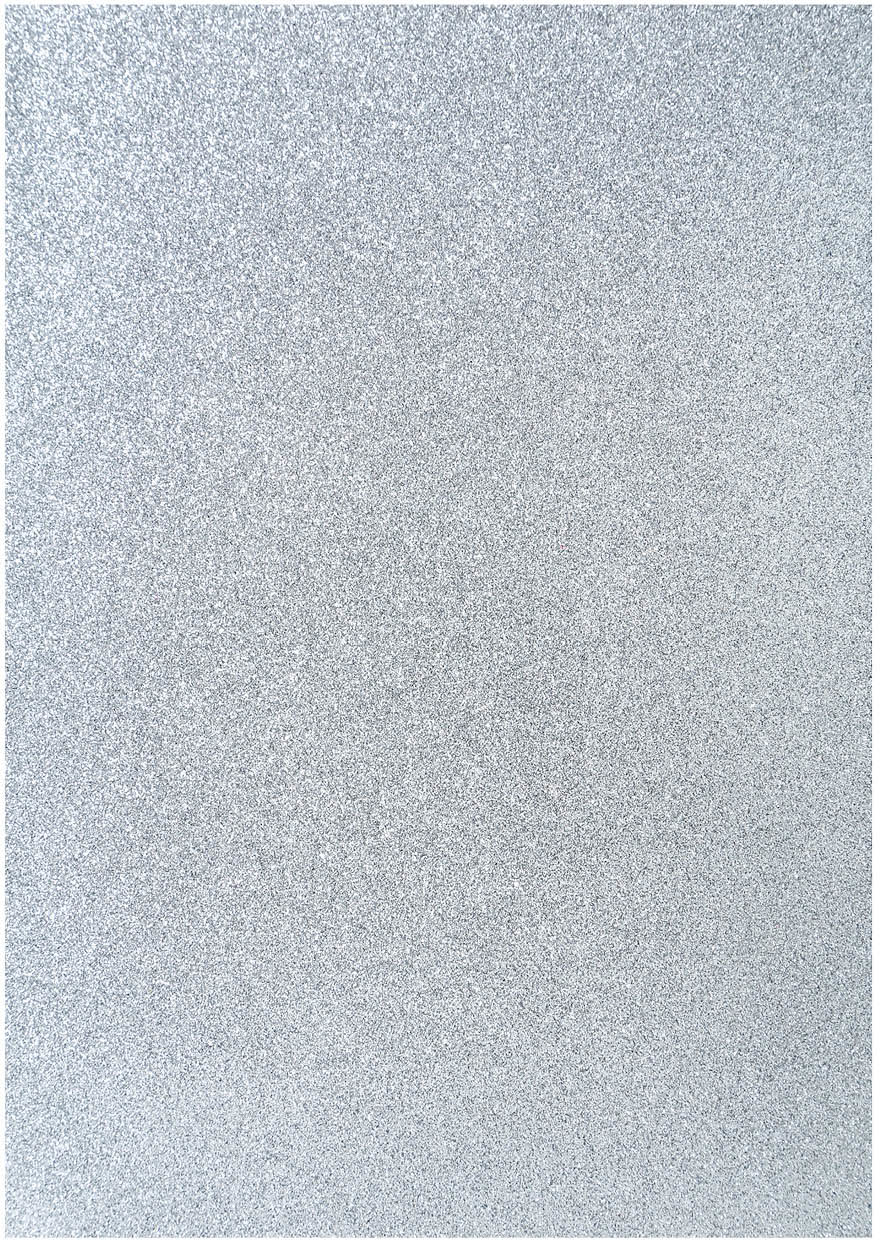 I AM CREATIVE Glitterpapier A4 4070.606 silber, 100g