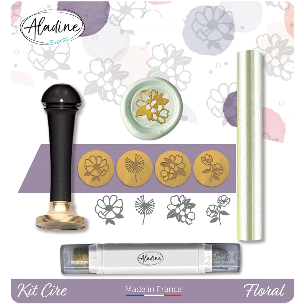 ALADINE Sigelwachs Set 71126 Blumig