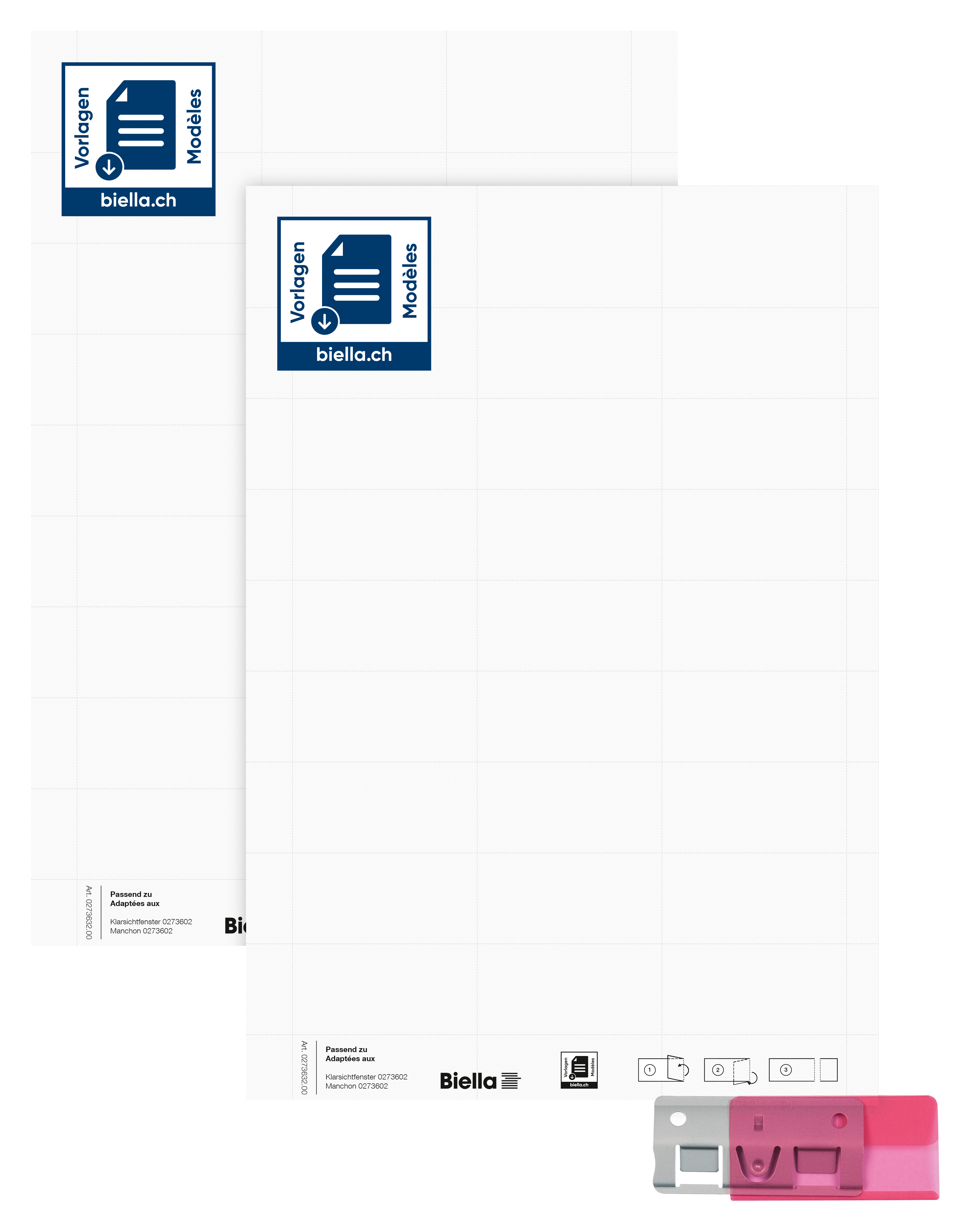 BIELLA Hängemappen-Etiketten 60x30mm 27363200U weiss 10 Blatt à 27 Stück