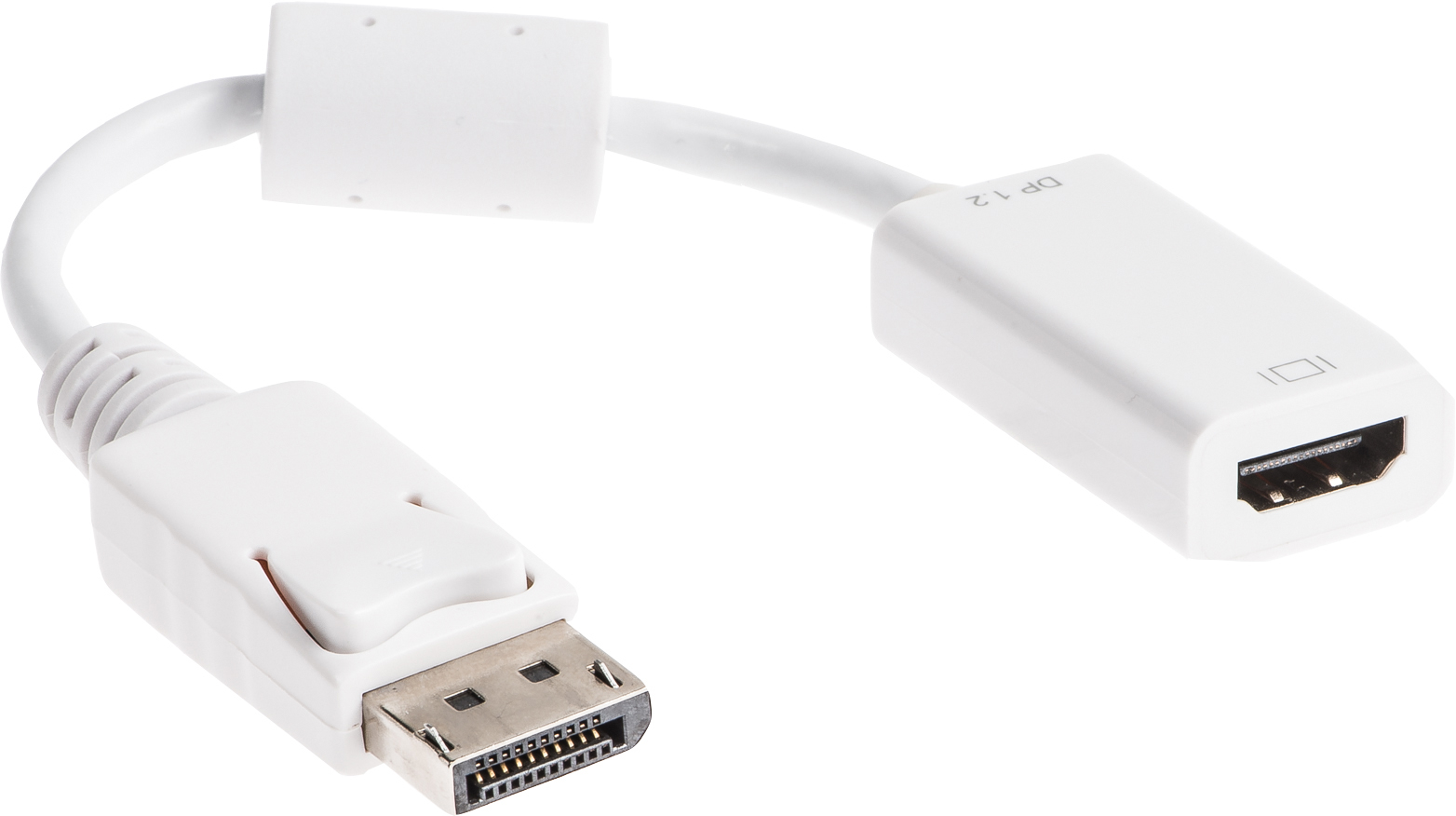 LINK2GO DisplayPort - HDMI Adapter AD1211WP male/female, 15cm LINK2GO DisplayPort - HDMI Adapter AD1211WP male/female, 15cm