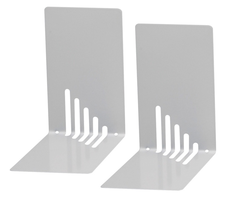 MAUL Buchstütze schmal 4.05 silber 2 Stück