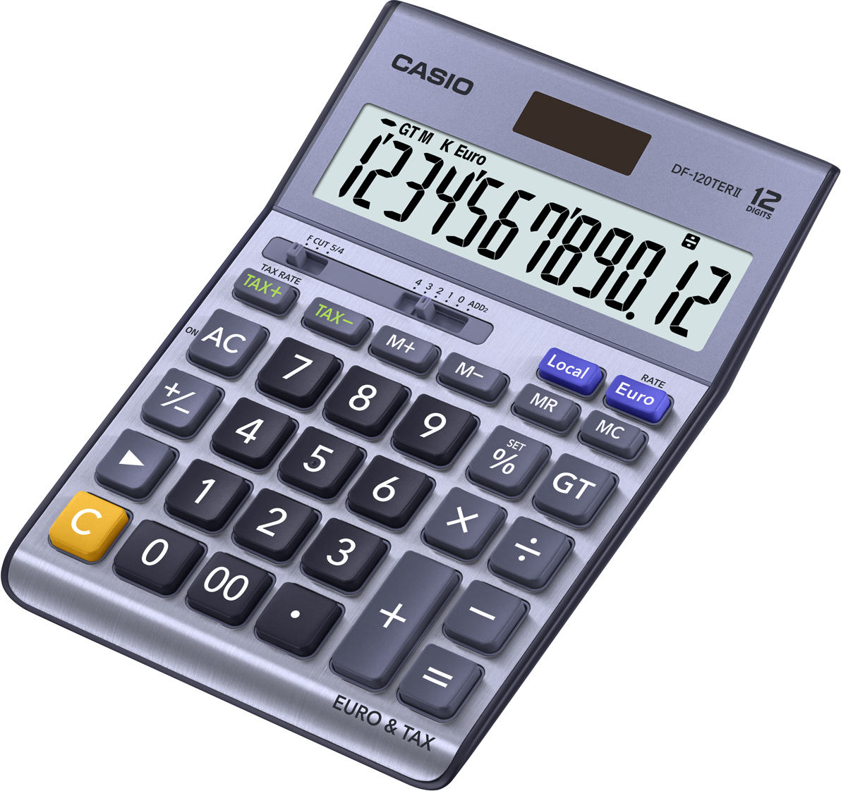 CASIO Tischrechner DF-120TERII violett