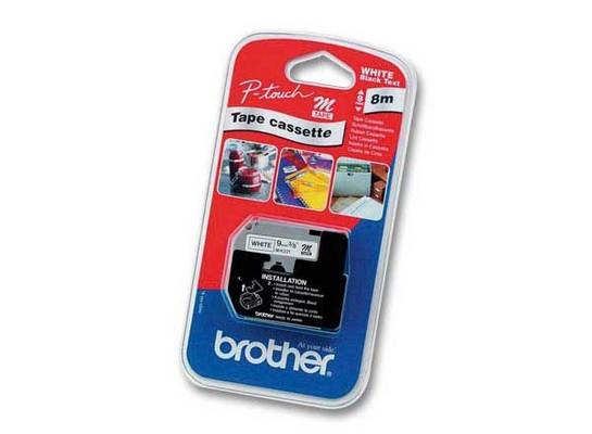 PTOUCH Band, nicht lam. schwarz/weiss M-K221BZ zu PT-65/75/85/110 8mx9mm