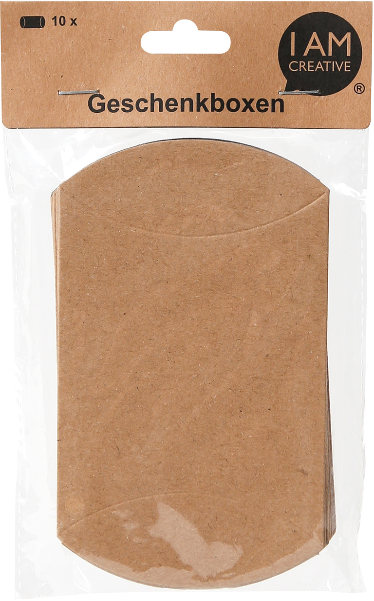 I AM CREATIVE Geschenkboxen 8.5x14cm 4088.075 braun 10 Stück
