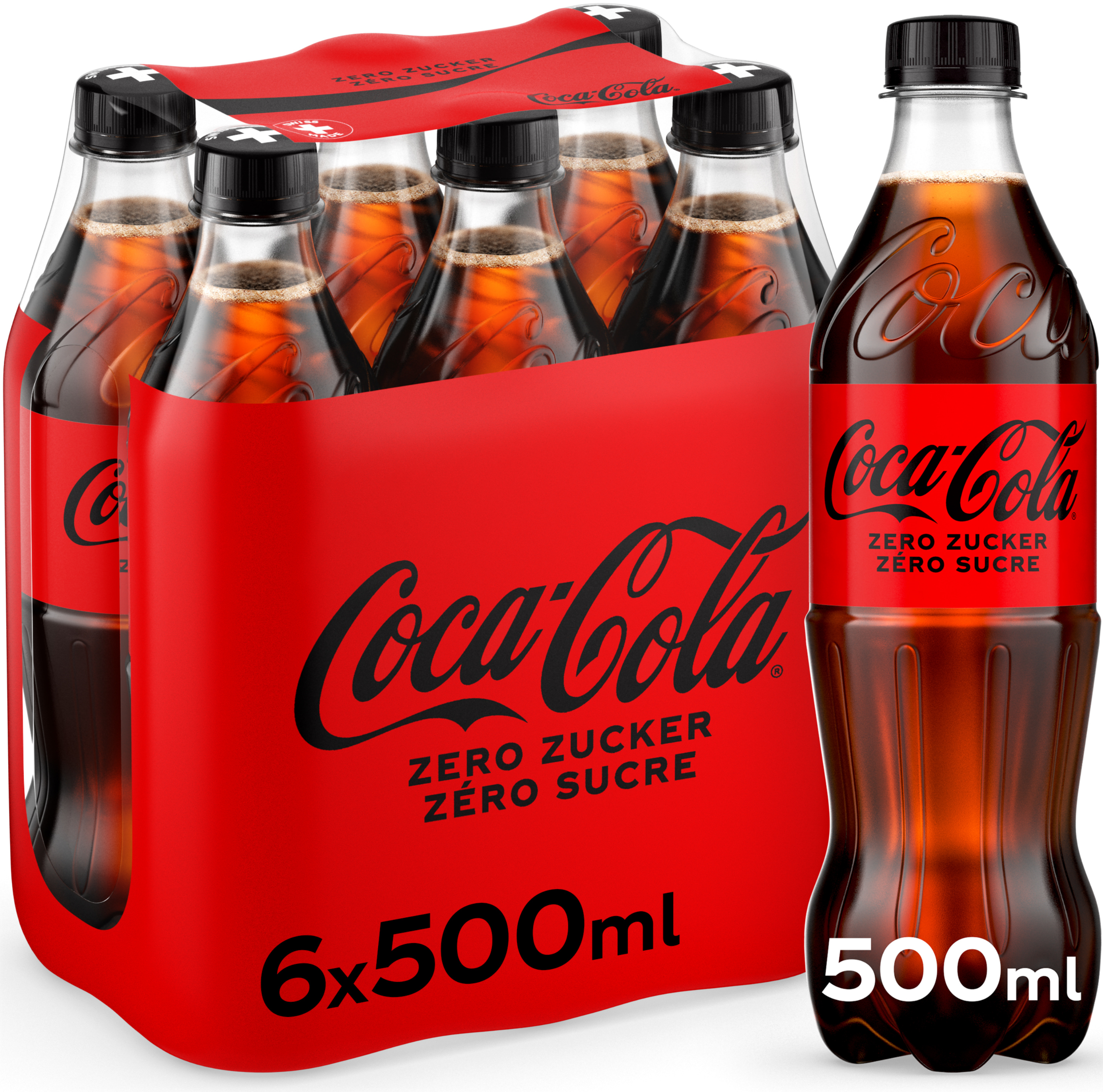 COCA COLA Zero, Pet 129400000223 50 cl, 6 Stk.