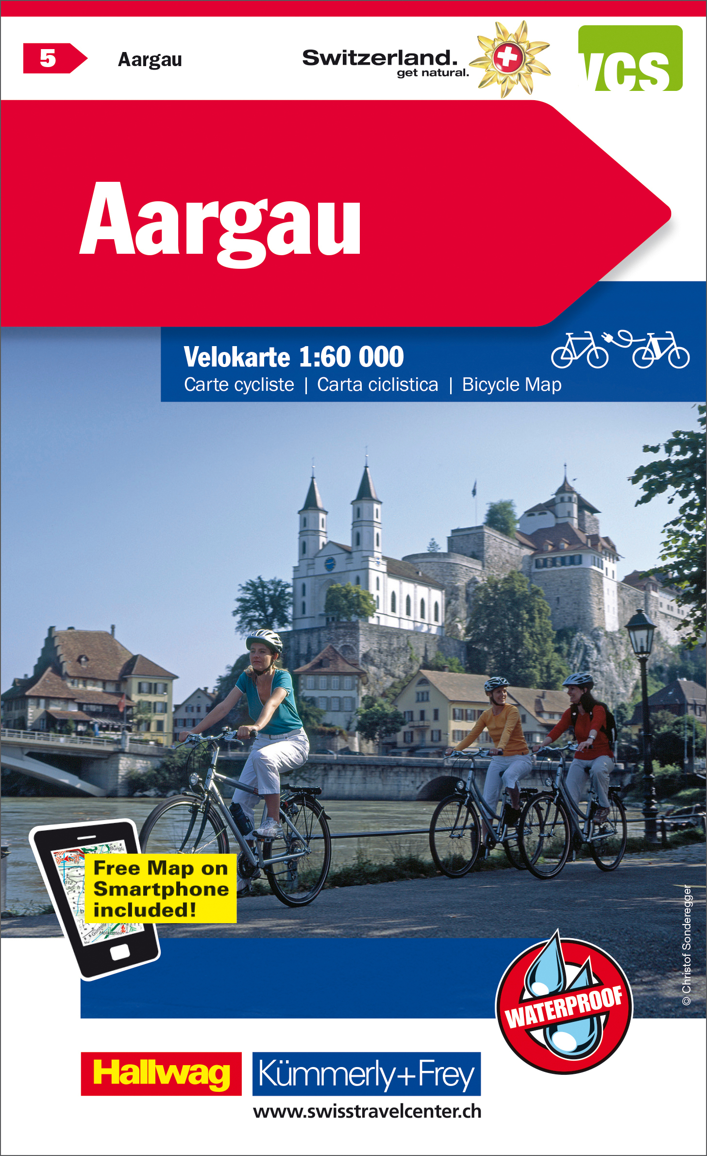 KÜMMERLY+FREY Velokarte 325902405 Aargau 1:60'000 KÜMMERLY+FREY Velokarte 325902405 Aargau 1:60'000