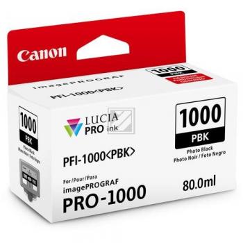 CANON Tintenpatrone photo schwarz PFI-1000 iPF PRO-1000 80ml CANON Tintenpatrone photo schwarz PFI-1000 iPF PRO-1000 80ml