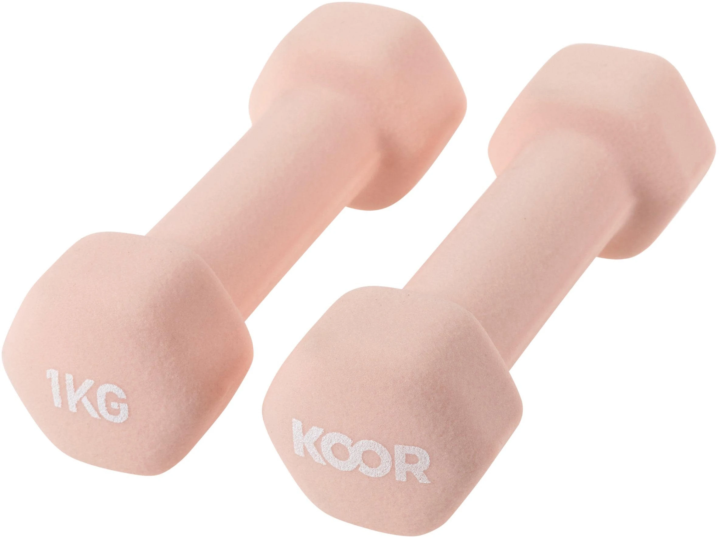 KOOR Kurzhantel Set 1kg F00911 caramel 2 Stück