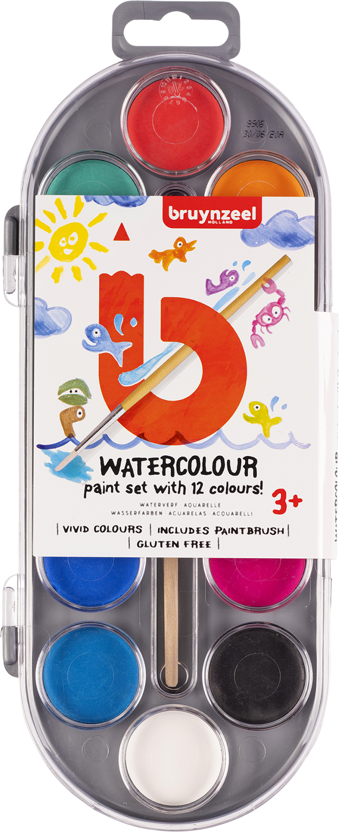 BRUYNZEEL Wasserfarbenset Kids 60152012 12 Farben
