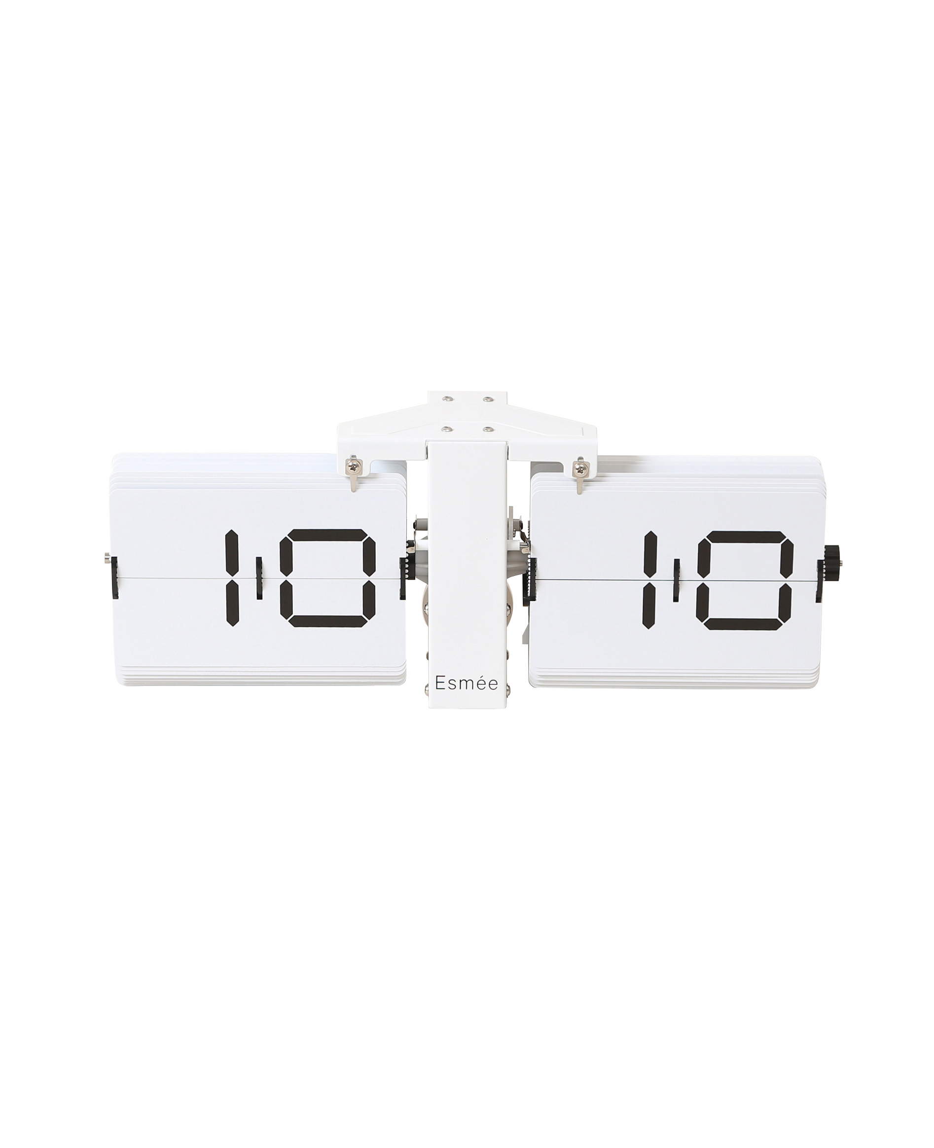 ESMEE Wanduhr Flip Clock 240.006.04 weiss