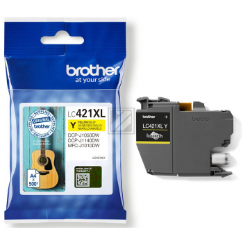 BROTHER Tintenpatrone HY yellow LC-421XLY DCP-J1050 500 Seiten BROTHER Tintenpatrone HY yellow LC-421XLY DCP-J1050 500 Seiten