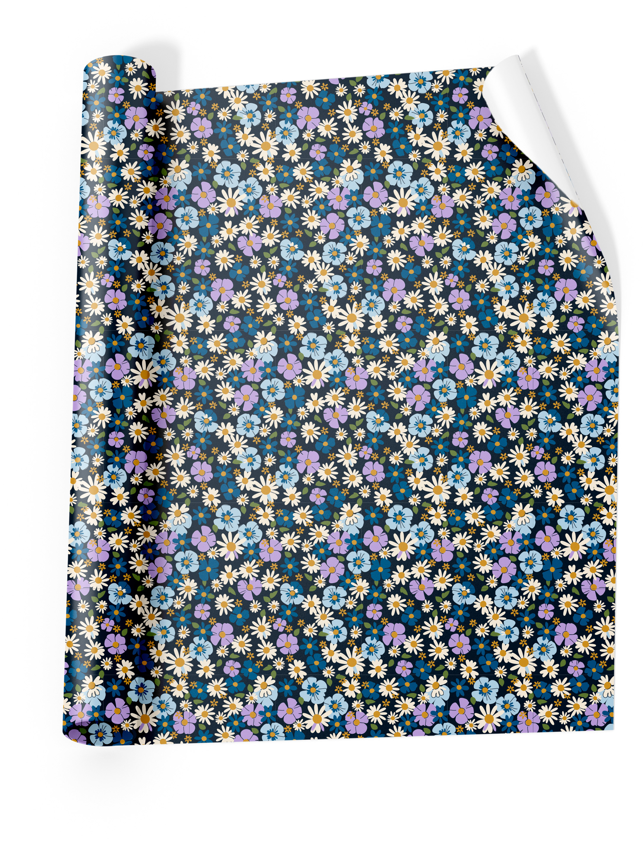 ANCOR Einfasspapier dunkelblau 124071 B'Log Flowers 70x100cm