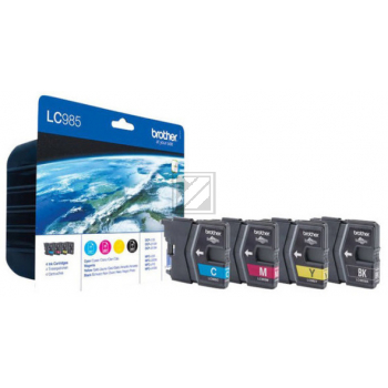 BROTHER Valuepack Tinte CMYBK LC-985VALBP DCP-J315W 260/300 Seiten BROTHER Valuepack Tinte CMYBK LC-985VALBP DCP-J315W 260/300 Seiten