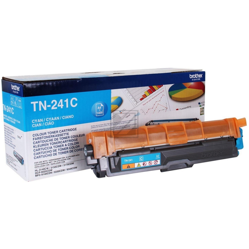 BROTHER Toner cyan TN-241C HL-3140/3170 1400 Seiten