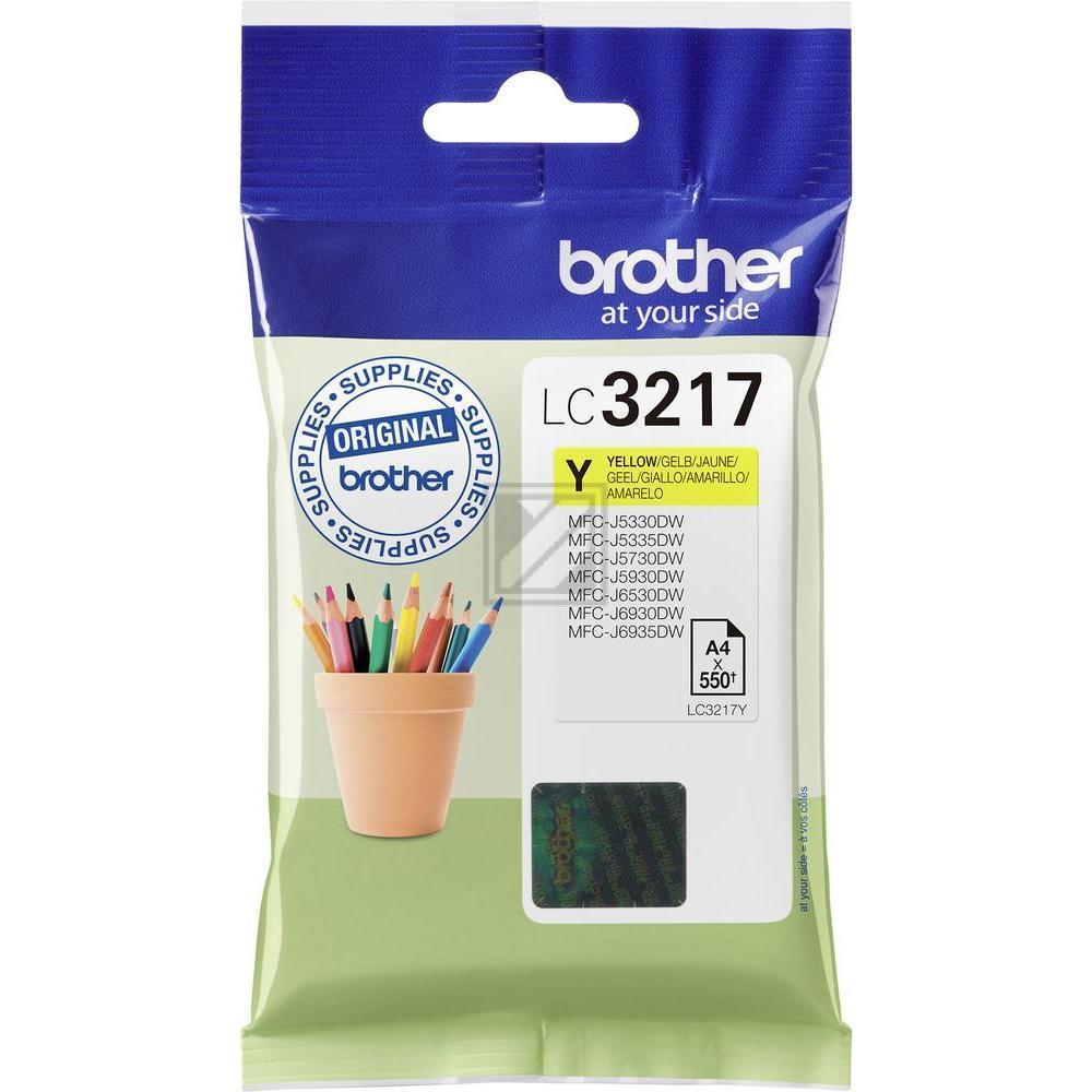 BROTHER Tintenpatrone yellow LC-3217Y MFC-J6530DW 550 Seiten BROTHER Tintenpatrone yellow LC-3217Y MFC-J6530DW 550 Seiten