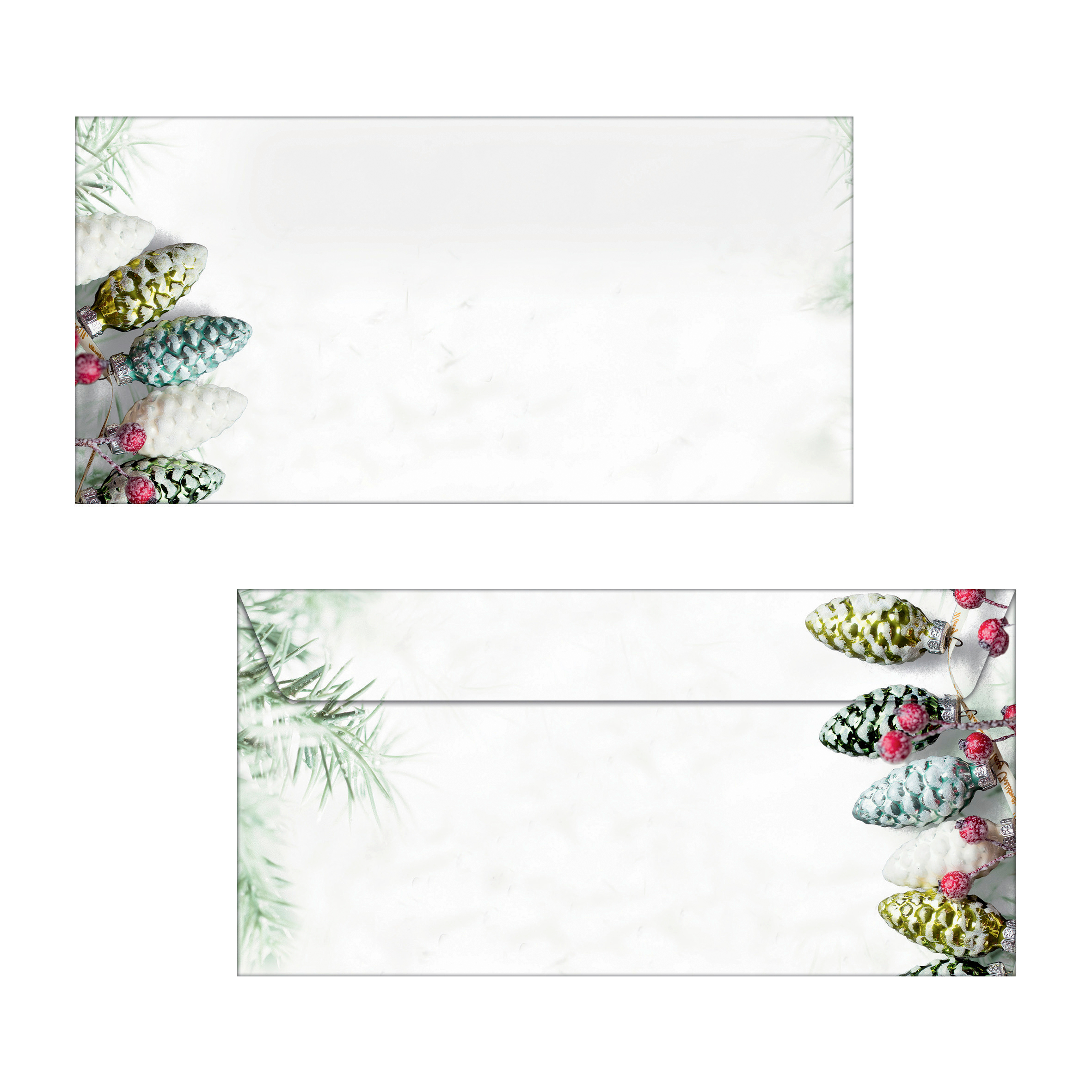 SIGEL Couvert Weihnachten C6/5 DU177 90g,Christmas Garland 50 Stk.