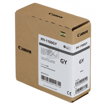 CANON Tintenpatrone grey PFI1100G iPF PRO-2000/PRO-6000S 160ml CANON Tintenpatrone grey PFI1100G iPF PRO-2000/PRO-6000S 160ml